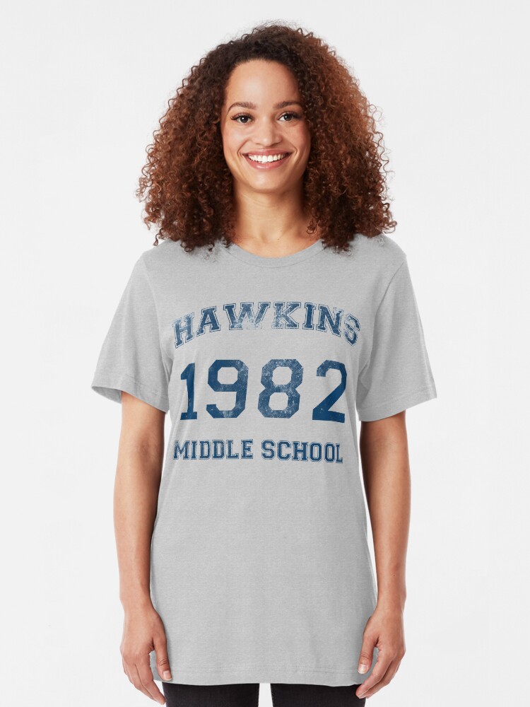 Alternate view of Hawkins 1982 Slim Fit T-Shirt