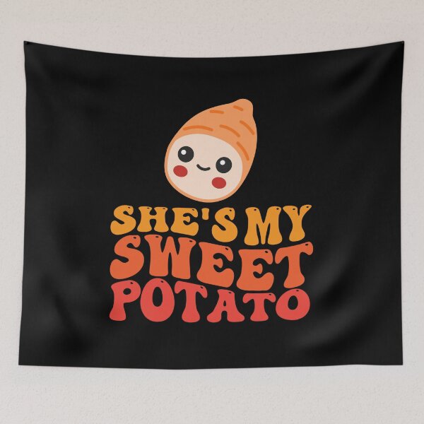 Item preview, She s my sweet potato i yam thanksgiving matching couple | Happy Thanksgiving matching couple sayings and quotes | gifts for thanksgiving matching couple designed and sold by ThanksVibe.