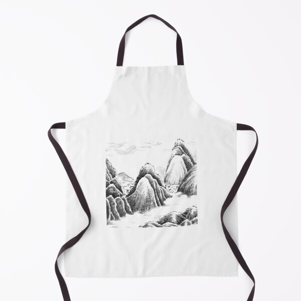 Item preview, Mountain Village - Ink - no Cally designed and sold by Birgit Moldenhauer.