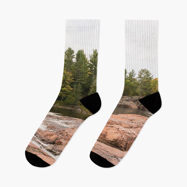 Item preview, Mississagi River Ecotherapy - Glorious Pink Granite Riverbed designed and sold by Georgia Mizuleva.