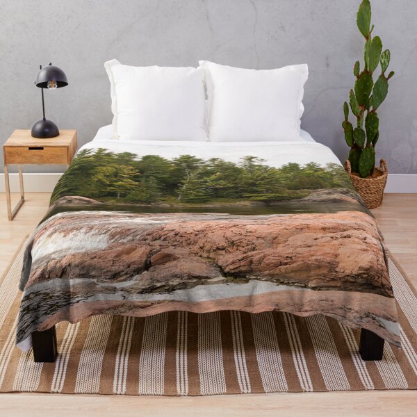 Item preview, Mississagi River Ecotherapy - Glorious Pink Granite Riverbed designed and sold by Georgia Mizuleva.
