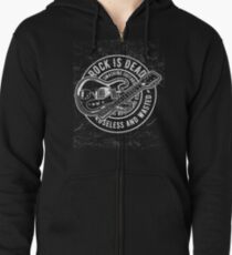 Rock is Dead Useless and Wasted Zipped Hoodie