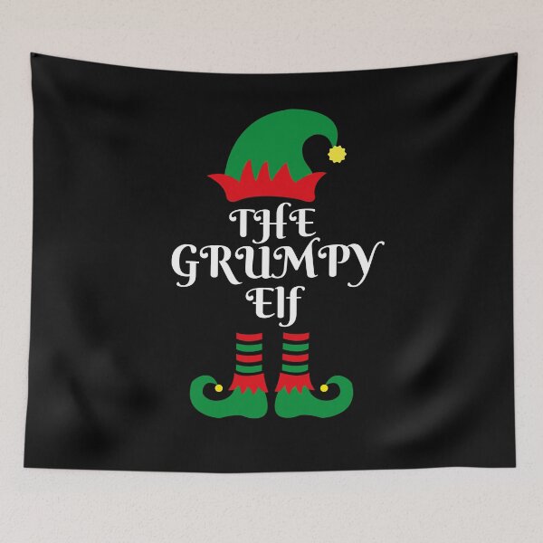 Item preview, The Grumpy Elf, Santa's Helper, Christmas Family Matching Pyjama designed and sold by Cheffsspecials.