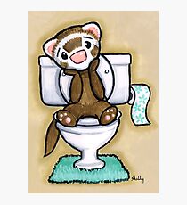 Potty Painting - Thinking Photographic Print