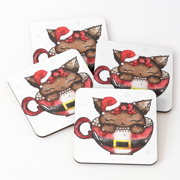 Item preview, Christmas Hot Cat-colate Kawaii Choco Cup Santa designed and sold by Jolly-Yosei.
