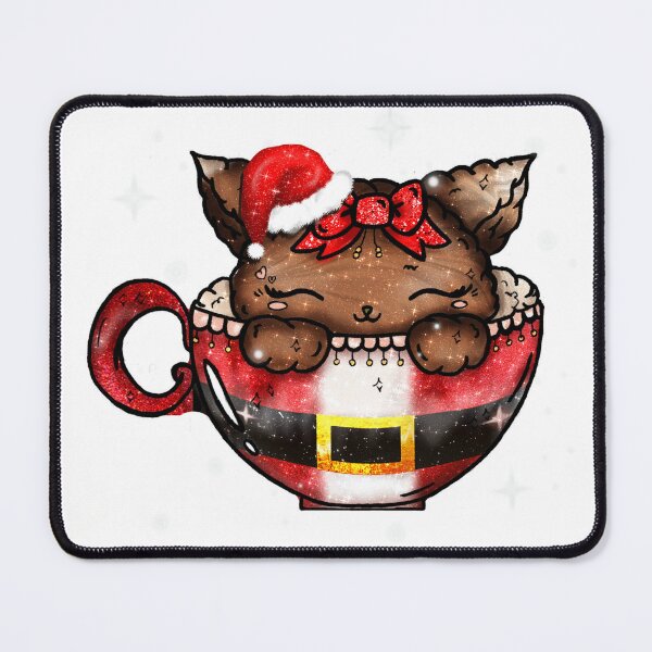 Item preview, Christmas Hot Cat-colate Kawaii Choco Cup Santa designed and sold by Jolly-Yosei.