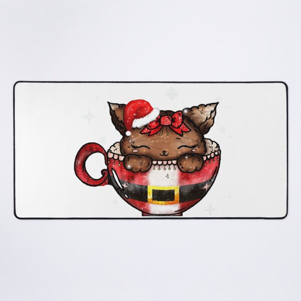 Item preview, Christmas Hot Cat-colate Kawaii Choco Cup Santa designed and sold by Jolly-Yosei.