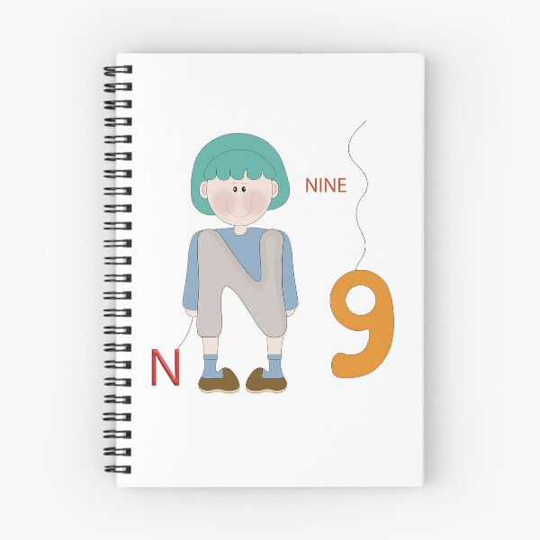 Item preview, Letter N and number nine designed and sold by SunGraphicArt.