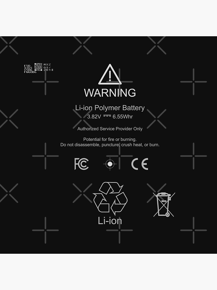 Thumbnail 4 of 4, Pillow, Lithium Ion Battery designed and sold by x64-Print.