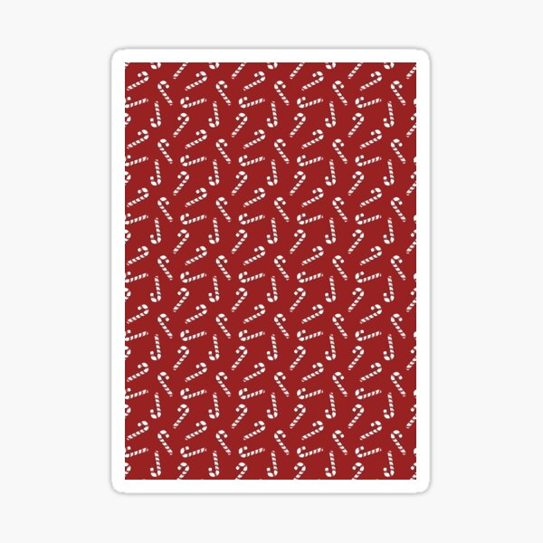 Christmas Pattern - Gingerbread and Candy Canes Sticker for Sale by  Ashley Van Dyken