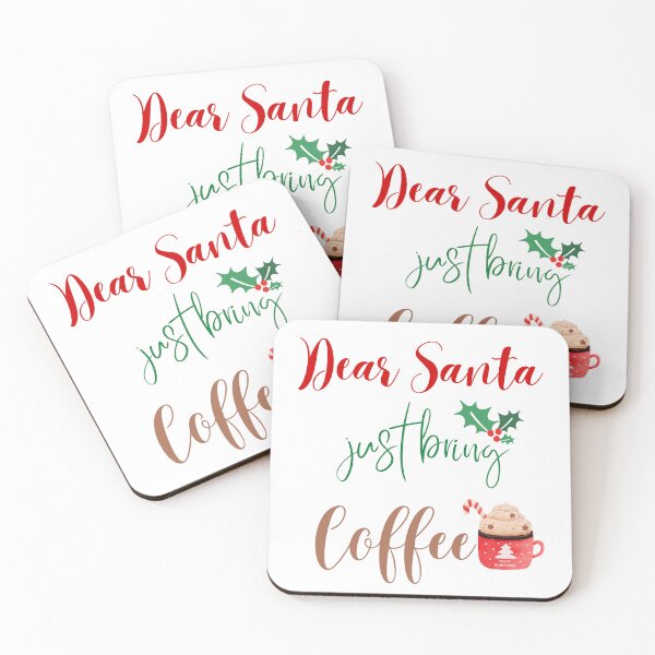 Item preview, Dear Santa Just Bring Coffe designed and sold by Inspirely.