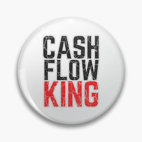 Item preview, CASH FLOW KING red 2 distressed  designed and sold by KingsManKind.
