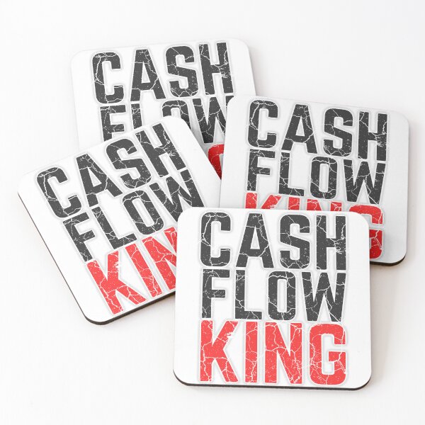 Item preview, CASH FLOW KING red 2 distressed  designed and sold by KingsManKind.