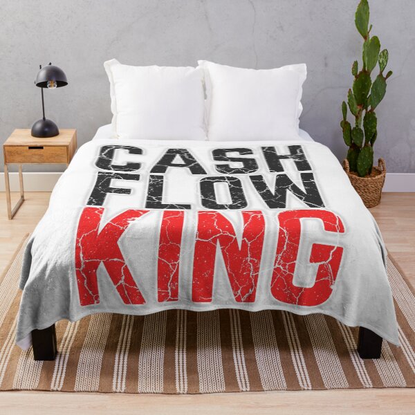 Item preview, CASH FLOW KING red 2 distressed  designed and sold by KingsManKind.