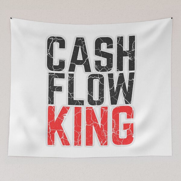 Item preview, CASH FLOW KING red 2 distressed  designed and sold by KingsManKind.