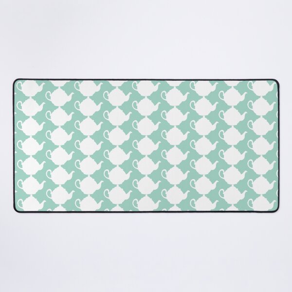 Item preview, Vintage Teapots on Duck Egg Blue designed and sold by HotHibiscus.