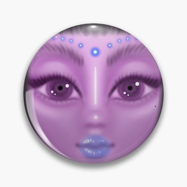 Item preview, japanese portrait geisha doll futuristic cyber neon designed and sold by KaliKannon.