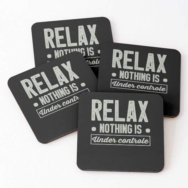 Item preview, Relax Nothing Is Under Control / Funny Sarcastic Gift Idea Colored Vintage / Gift for Christmas designed and sold by Chamssou.