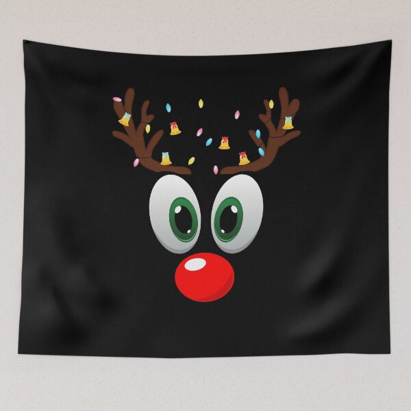 Item preview, Reindeer Face, Santa's Helper, Christmas Family Matching Pyjama designed and sold by Cheffsspecials.