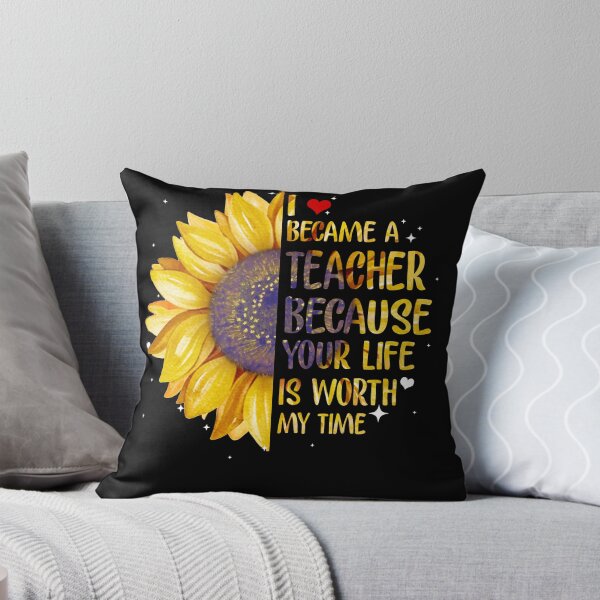 Item preview, I Became a Teacher Because Your Life is Worth My Time Shirt | I Became A Teacher Sunflower Shirt | Teacher Sunflower Shirt | Teacher T-Shirt designed and sold by ppleroth.