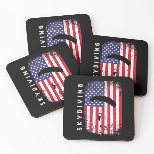 Item preview, Skydiving, American flag designed and sold by HarriPaloma.