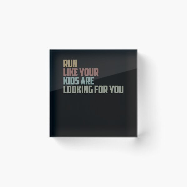 Item preview, Run Like Your Kids Are Looking For You / Funny Sarcastic Gift Idea Colored Vintage / Gift for Christmas designed and sold by Chamssou.