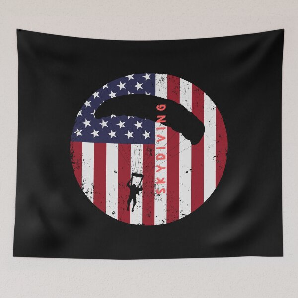 Item preview, Skydive, American flag designed and sold by HarriPaloma.