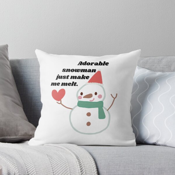 Artikelvorschau, Entzückender Schneemann Bring einfach mein Herz zum Schmelzen, Winterdesign entworfen und verkauft von Lumia Creations.