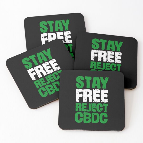 Item preview, Stay free reject cbdc, say no to cbdc, central bank digital currency, Britcoin designed and sold by Giovanni-c.