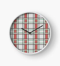 Classic Plaid Clock