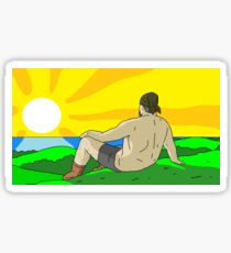 The Big Lez Show Sunset Mike Sticker