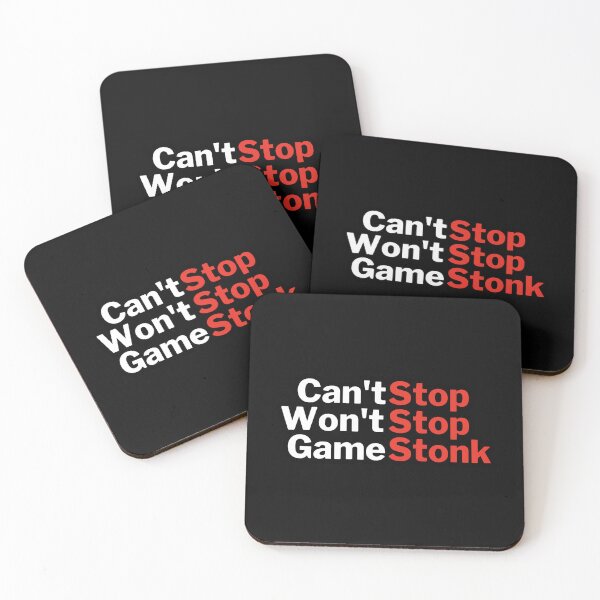 Item preview, Can't Stop, Won't Stop, Game Stonk meme - Roaring Kitty - Wallstreetbets Stocks designed and sold by MillennialMemer.