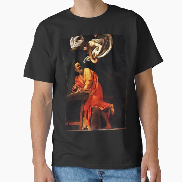 Item preview, High Resolution Caravaggio The Inspiration of Saint Matthew 1602 designed and sold by high-res-art.
