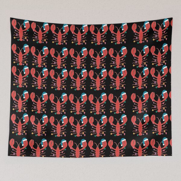 Item preview, Red Lobster Christmas Pattern designed and sold by ProtonProject.