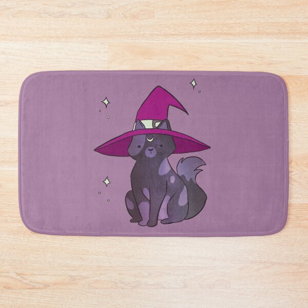 Item preview, A cute Galaxy Cat with a witch hat designed and sold by Yarafantasyart.