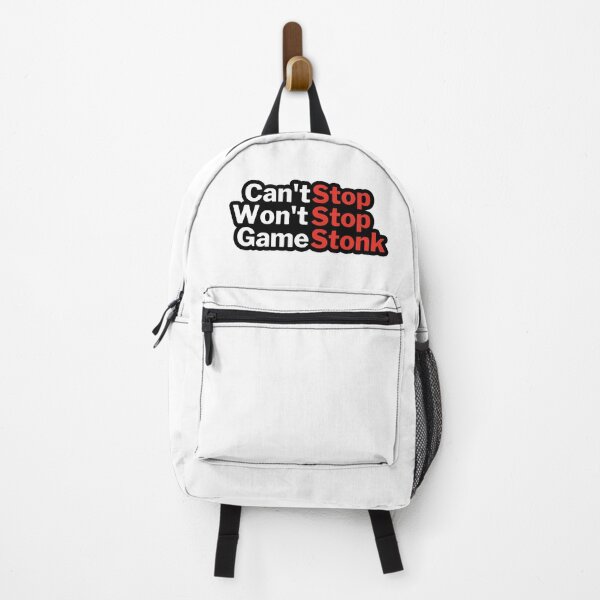 Item preview, Can't Stop, Won't Stop, Game Stonk meme - Roaring Kitty - Wallstreetbets Stocks (white) designed and sold by MillennialMemer.