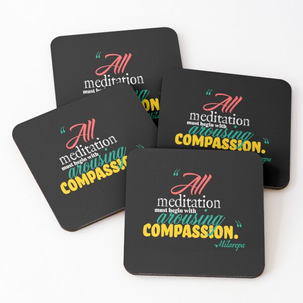 Item preview, All meditation must begin with arousing compassion. - Milarepa designed and sold by Plumtree81.
