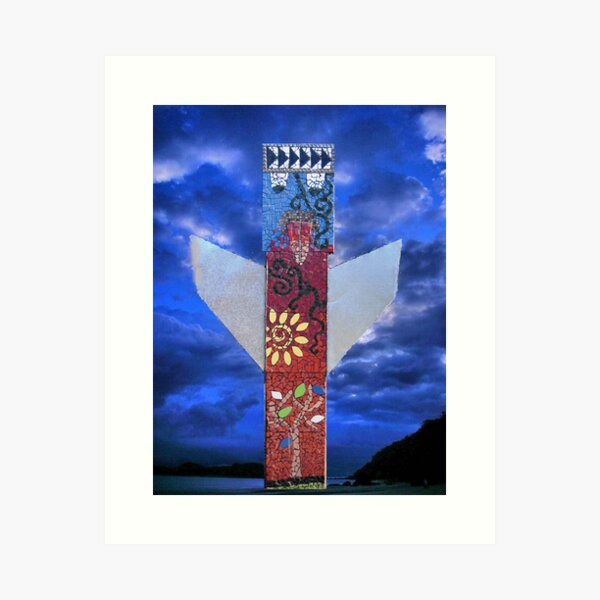 The Angel: Myuna totem pole Art Print