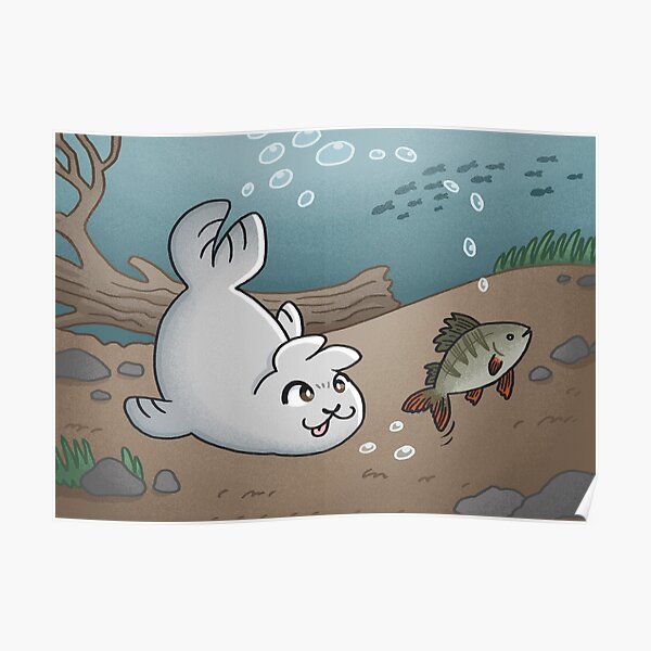 Fishing Seal Poster