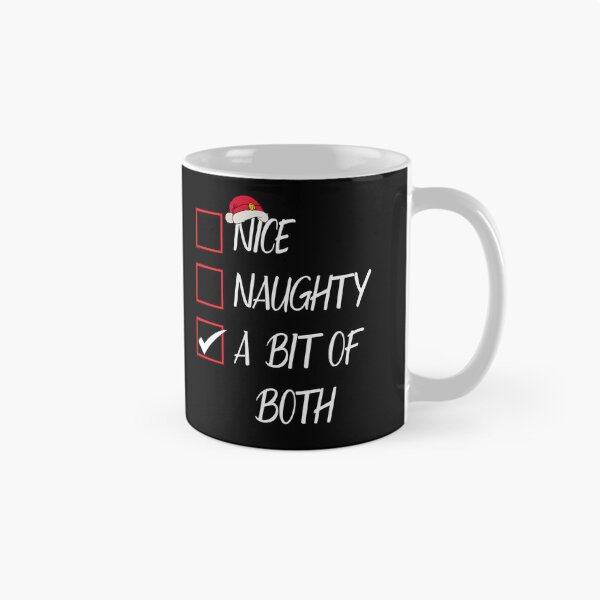 Item preview,  Nice Naughty A Bit Of Both Christmas List Xmas Santa Claus designed and sold by Tatus Brinal.