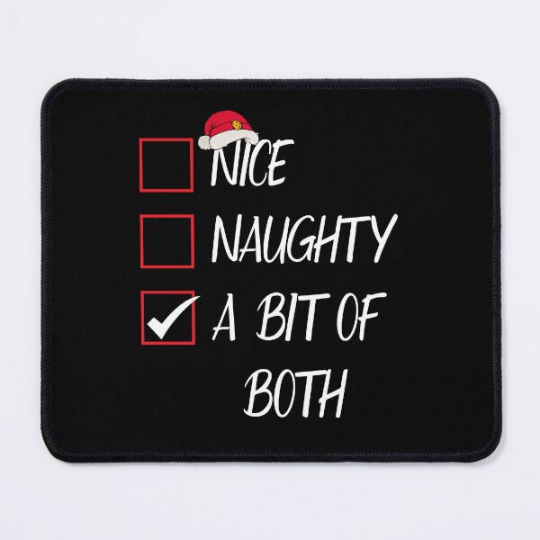 Item preview, Nice Naughty A Bit Of Both Christmas List Xmas Santa Claus designed and sold by Tatus Brinal.
