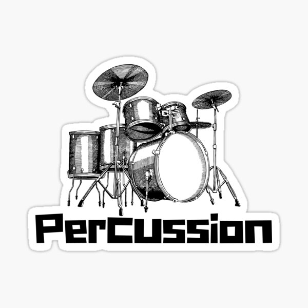 "Percussion Drum Set" Sticker for Sale by Willyboy16 Redbubble