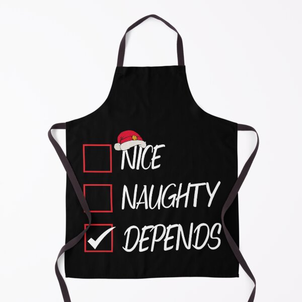 Item preview, Nice Naughty Depends Christmas List Xmas Santa Claus designed and sold by Tatus Brinal.