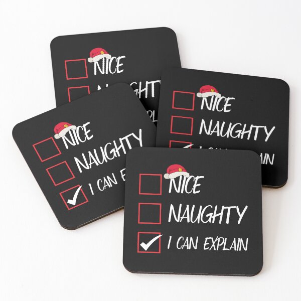 Item preview, Nice Naughty I Can Explain Christmas List Xmas Santa Claus designed and sold by Tatus Brinal.