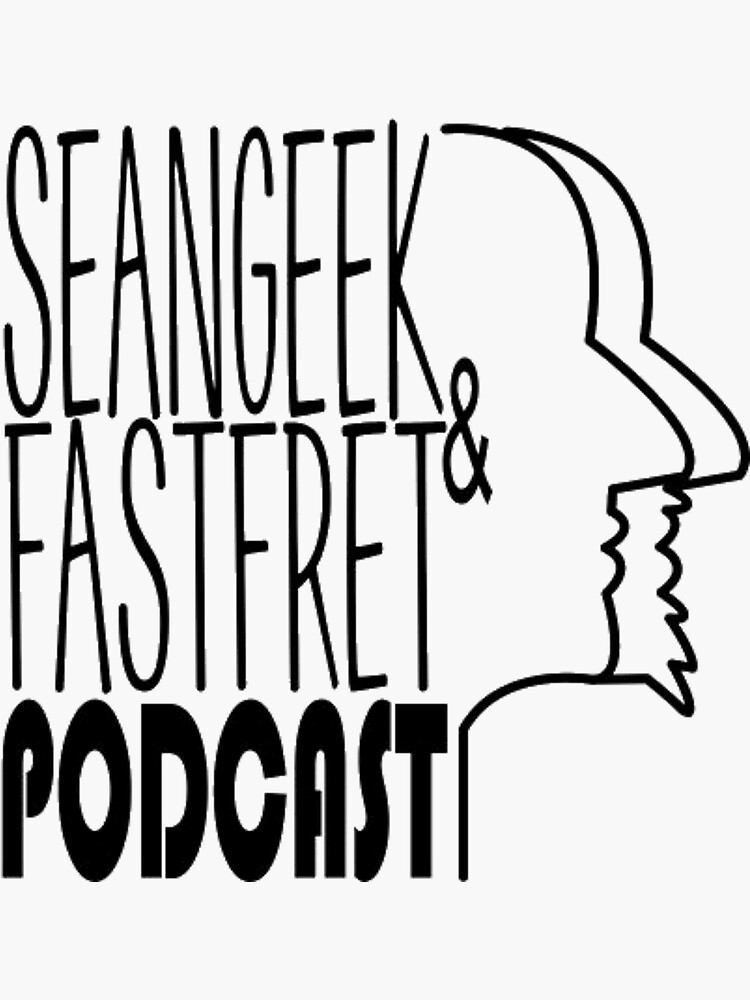 Thumbnail 3 of 3, Sticker, SeanGeek and FastFret Logo designed and sold by seangeekpodcast.