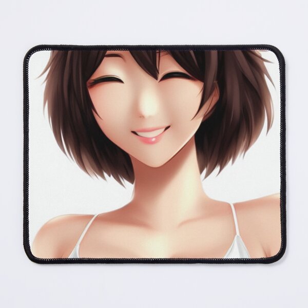 Item preview, Happy Korean Girl White Bikini Anime Style designed and sold by DesignerKin.