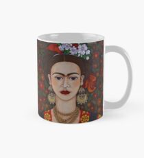 Frida with butterflies Mug