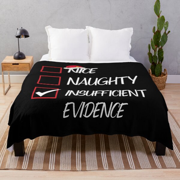 Item preview, Nice Naughty Insufficient Evidence Christmas Santa Claus designed and sold by Tatus Brinal.