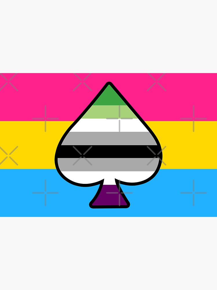 Aroace And Pansexual Pride Flag With Ace Of Spades Sticker For Sale By Lunyssa Redbubble 7617