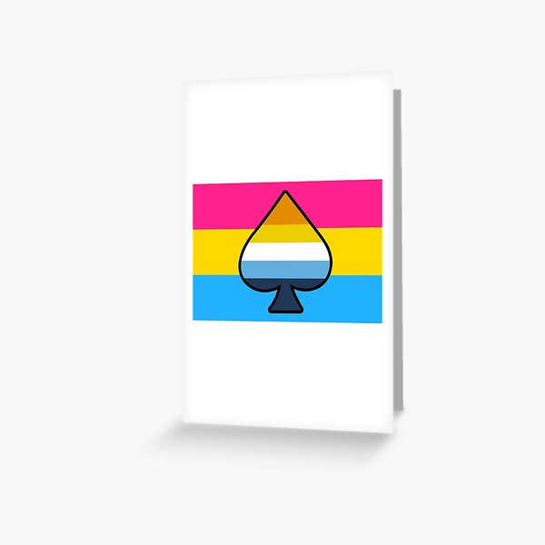 Aroace And Pansexual Pride Flag With Ace Of Spades Greeting Card For Sale By Lunyssa Redbubble 4640